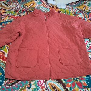 Women's Quilted Jacket - Coral